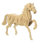 Деревянная сборная 3D модель WoodCraft Лошадка (19*5*15,5см) G-E023