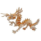 Деревянная сборная 3D модель WoodCraft Дракон (22,6*15,3*6,5см) G-M005A