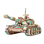 Деревянная сборная 3D модель WoodCraft Танк (39*15,5*18,5см) XC-G001H