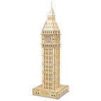 Деревянная сборная 3D модель WoodCraft Биг Бен (16,5*16,5*54см) XF-G013
