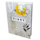 Ежедневник А5 (14,2*20,3см) недатированный Бриск 3В-43 Декор №4434-3 Графические цветы 59313