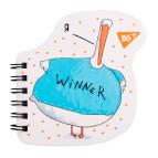 Блокнот на спирали А7 24л. Yes Гусь-1 681812