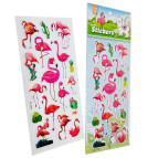 Наклейки детские 28,6*11см Flash3D Фламинго HK88-033