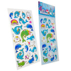 Наклейки детские 28,6*11см Flash3D Морские животные - единороги HK88-029