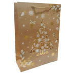 Пакет подарочный бумажный 30*41*12см Новогодний Q-901-L