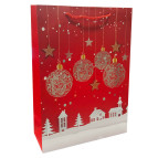Пакет подарочный бумажный 30*41*12см Новогодний Q-869-L