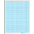 Миллиметровая бумага А2 60*40см 10 л. Офорт голубой МК2110Е