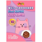 Картон белый детский А4 10л. Kidis My cat 220 г/м2 13496