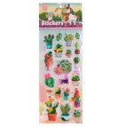 Наклейки детские 28,6*11см Flash3D Кактусы HK88-025