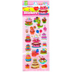 Наклейки детские 28,6*11см Flash3D Торты HK88-015