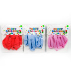 Шарик воздушный Party стандарт 30см, набор 8 шт, ассорти №1211-1