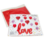 Шарик воздушный Air-filled набор 13шт разного размера, сердца и Love 10124