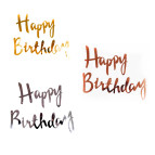 Растяжка праздничная Happy Birthday Буквы рукописные, ассорти 1314-15/1314-23