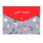 Папка-конверт А4 Optima непрозрачный с принтом  Optima Pets O35236