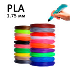 Пластик нити PLA для 3Д ручки 3DPen 5м, ассорти D1.75мм PLA-5м