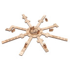 Деревянная сборная механическая 3D модель EVA Eco-Wood-Art THE MEXICAN TRAIN DOMINO 001591