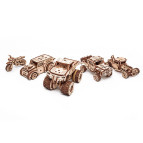 Деревянная сборная механическая 3D модель EVA Eco-Wood-Art VEHICLES SET: Monster Truck 001034
