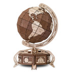 Деревянная сборная механическая 3D модель EVA Eco-Wood-Art THE GLOBE (brown) 000389