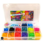 Набор для плетения резинками Rainbow Loom Bands 1500шт. + мини-станок +аксессуары 2201/43326