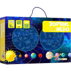 Игра настольная Умняшка Карта звездного неба, с многоразовыми наклейками КП-007