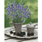 Картина раскраска по  номерам на холсте  - 40*50см Идейка КН5598 Лавандовое настроение