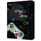 Папка для тетрадей B5 KITE мод 210 плотный картон на резинке Game 4 Life K22-210-02