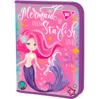 Папка А4 на молнии Yes пластик для труда 491877 Mermaid