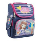 Рюкзак (ранец) школьный каркасный 1Вересня 553267 Sofia blue H-11 34*26*14см
