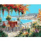 Картина раскраска по номерам на холсте - 40*50см Идейка КН2755 Мой идеальный день