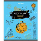 Тетрадь школьная предметная А5+ 168*203мм 48л. Kite в клетку, География K21-240-05