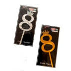 Топпер для торта Оопт Цифра 6,5*17,5см ассорти 10130