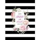 Блокнот на спирали А5 80л. Astra Черные полоски с цветами ТОП-1/6