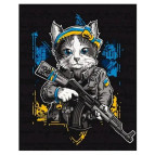 Картина раскраска по  номерам на холсте - 40*50см ArtCraft 11659-NN Кот - защитник