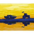 Картина раскраска по  номерам на холсте - 40*50см ArtCraft 10591-NN Мы из Украины
