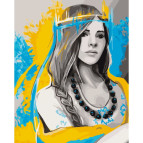 Картина раскраска по  номерам на холсте - 40*50см ArtCraft 10343-AC Я - Украинка