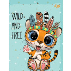 Блокнот А6 40л. 4profiplan Little tigers в ассортименте 9051**