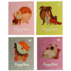 Блокнот А6 40л. 4profiplan Puppy Note mini в ассортименте, мягкий переплет 903***