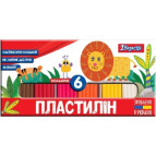Пластилин 6цв. 1 Вересня 120гр 540512 Zoo Land