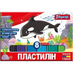 Пластилин 8цв. 1 Вересня 160гр 540587 Zoo Land