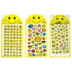 Наклейки детские 28*13см Смайлики LXG-001-012
