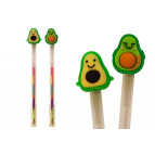 Ручка гелевая с насадкой Авокадо, радужная №13510/170