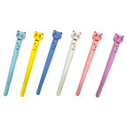 Гелевая ручка с насадкой Котик ООПТ ассорти, пишет синим №13514-8991.