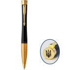 Ручка шариковая Parker 30035_TR Urban 17 Muted Black GT Тризуб