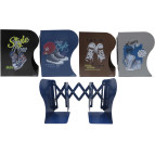 Ограничитель для книг металлический №6584 Кеды