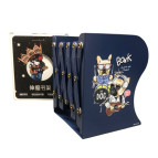 Ограничитель для книг металлический №6654 Котики, собачки