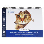 Альбом для эскизов скетчбук А4 25арк 300г/м2 Marco на спирали 1073-25CBB