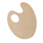 Палитра Украина Тарт деревянная №6 овальная 23,5*30см