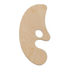 Палитра Украина Тарт деревянная №7 овальная 15*33см