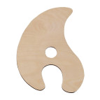 Палитра Украина Тарт деревянная №8 овальная 20*32см