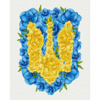 Картина раскраска по  номерам на холсте - 40*50см BrushMe BS53146 Цветущий герб